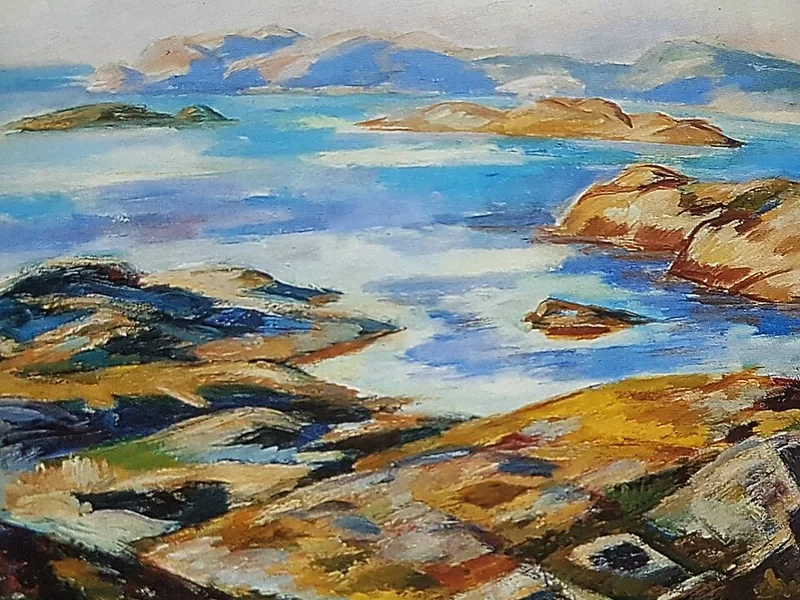1883-Birger Jörgen Simonsson - La costa del Bohuslän dipinta